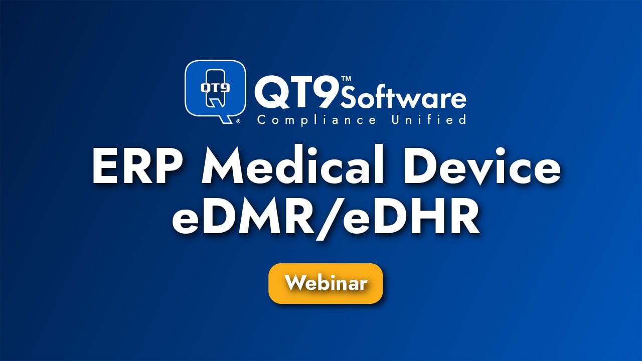ERP Medical Device eDMR-eDHR