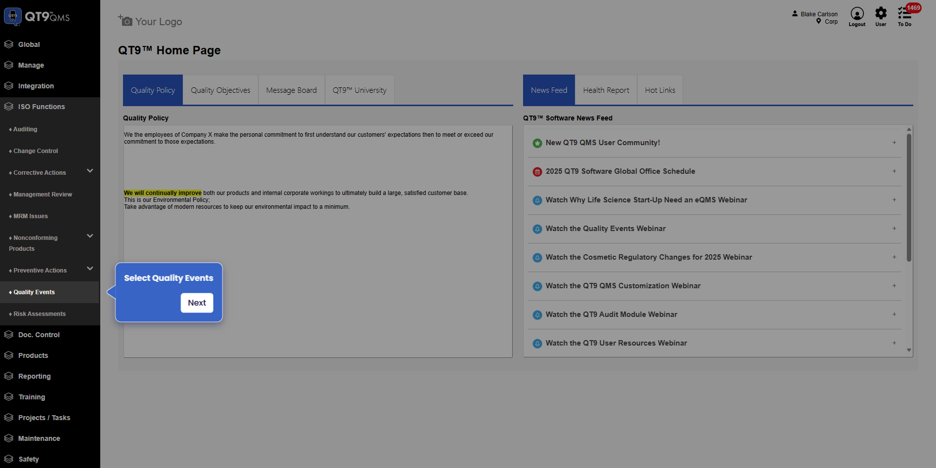 Quality Events SL Screenshot