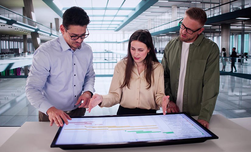 Using ERP software improves business efficiency.
