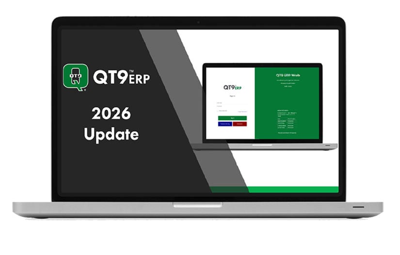 QT9 ERP 2026 Update Main Screen